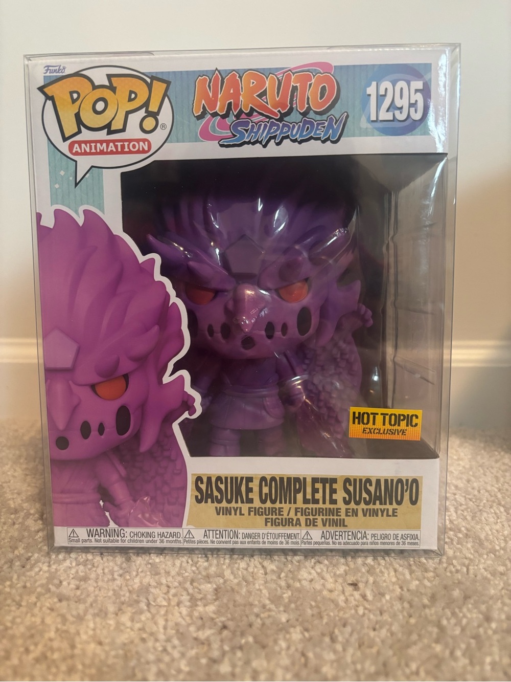 Funko Pop! Naruto Shippuden Sasuke Susano'o Purple Vinyl Figure RARE EXCLUSIVE!